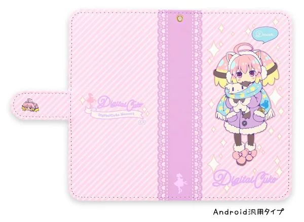 キュー子ちゃん「?ゆめかわですし✨」手帳型スマホケース